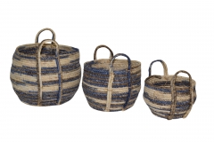  CORN HUSK S/3 B:33*26*26CM /M:27*21*21CM/S:23*16*26CM //