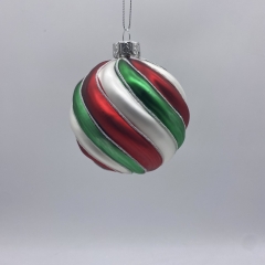   3 swirls 8cm red/green/white