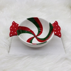   candy bowl 17*5cm red/white/green
