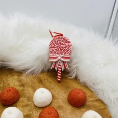  clay dough lollypop 12.7cm red/white