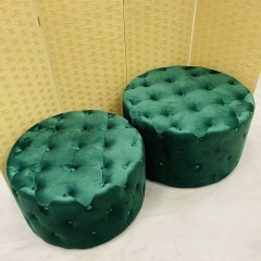   VELVET S/2 80*80*43CM DARK GREEN