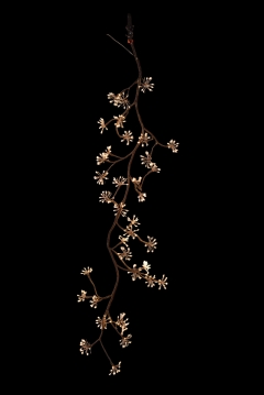 microled garland 2.5m 360led brown/copper 8 functions warm white ip44