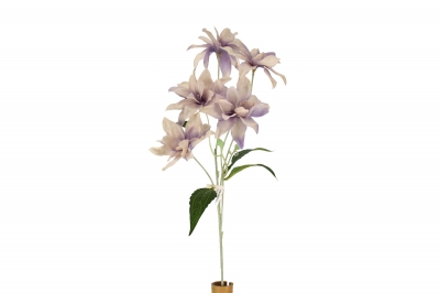 ΤΕΧΝΗΤΟ ΑΝΘΟΣ WILD LILY 5 HEADS 62CM LILAC