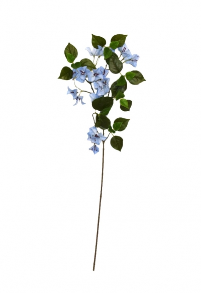ΤΕΧΝΗΤΟ ΑΝΘΟΣ GREEN LEAVES BOUGAINVILLEA H.82CM LIGHT BLUE