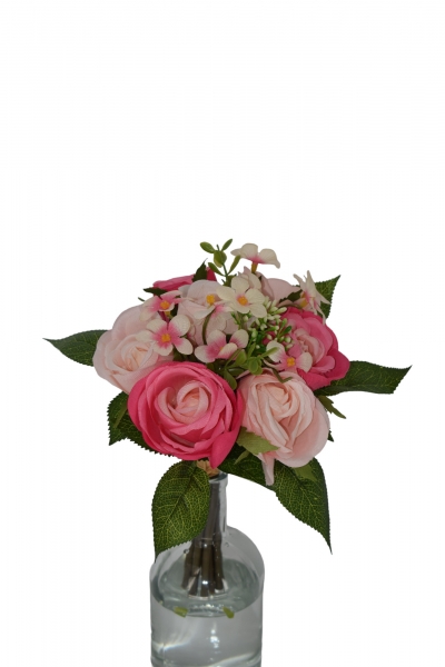 ΤΕΧΝΗΤΟ ΜΠΟΥΚΕΤΟ ROSE/PEONY H.25CM PINK