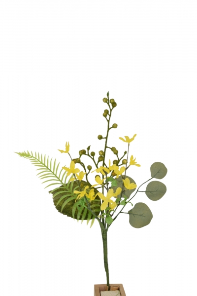 ΤΕΧΝΗΤΟ ΚΛΑΔΙ WINTER JASMINE 43CM YELLOW