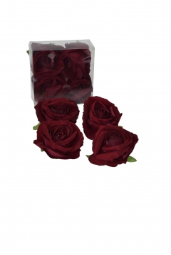   VELVET S/4 D.9CM BORDEAUX