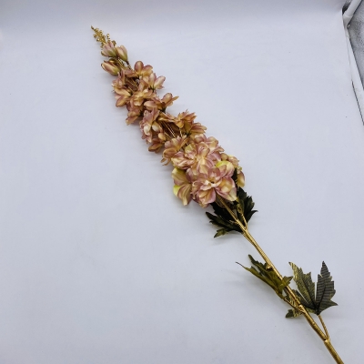 ΤΕΧΝΗΤΟ ΑΝΘΟΣ DREAM DELPHINIUM GOLDEN STEM 102CM LIGHT PINK