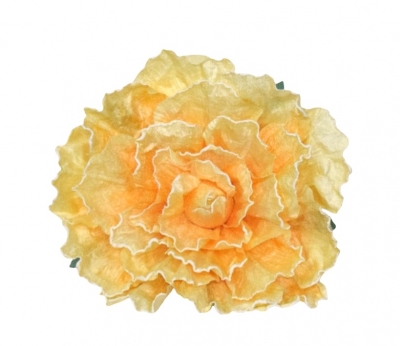 ΤΕΧΝΗΤΟ GIANT ROSE D.60CM ΛΕΥΚΟ ΠΕΡΙΓΡΑΜΜΑ YELLOW