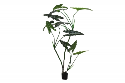 ΤΕΧΝΗΤΟ ΦΥΤΟ ΣΕ ΚΑΣΠΩ TARO ΔΙΧΡΩΜΟ ΦΥΛΛΟ 210CM GREEN