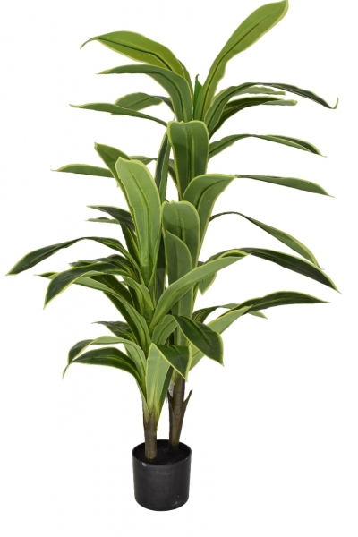 ΤΕΧΝΗΤΟ ΦΥΤΟ ΣΕ ΚΑΣΠΩ DRACENA YELLOW EDGE 120CM 46 ΦΥΛΛΑ GREEN