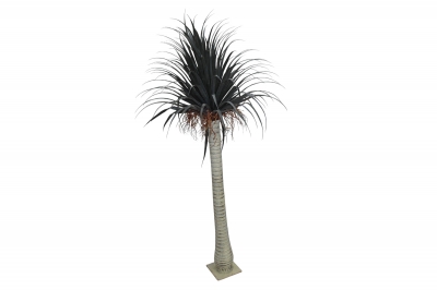ΤΕΧΝΗΤΟ ΔΕΝΤΡΟ YUCCA ΣΕ ΓΛΑΣΤΡΑ 150CM ΛΕΥΚΟ