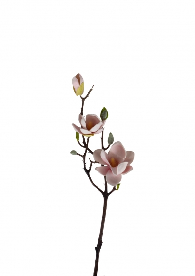 ΤΕΧΝΗΤΟ ΚΛΑΔΙ MAGNOLIA x 3 H.55CM PINK