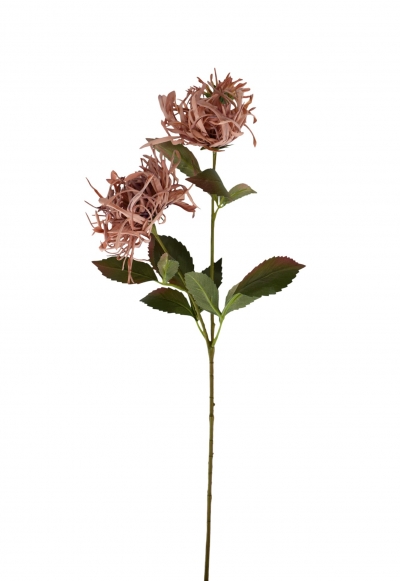 ΤΕΧΝΗΤΟ ΑΝΘΟΣ ΧΡΥΣΑΝΘΕΜΟ NEEDLEx3 HEADS DUSTY PINK