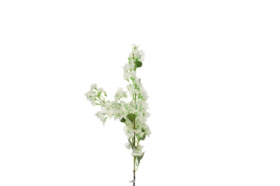 ΤΕΧΝΗΤΟ ΚΛΑΔΙ BOUNGAVILLEA(96 ΜΠΟΥΜΠΟΥΚΙΑ) 118CM/8 ΠΡΑΣΙΝΑ ΦΥΛΛΑ WHITE