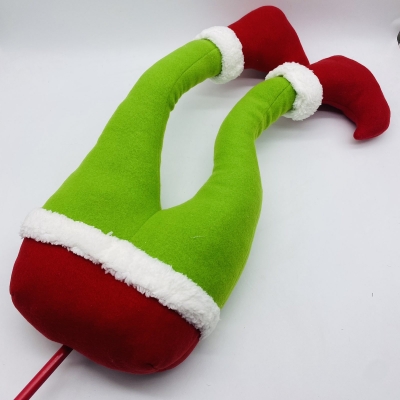 ποδια ξωτικου μονοχρωμα σε stick 84cm red/green