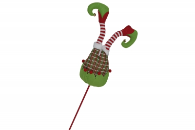 ποδια ξωτικου σε stick 83cm πλεκτα green