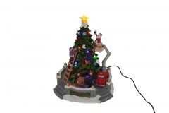 . santa claus lift 20.8*20.8*27.2cm light/music usb
