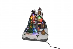. santa`s ladder 19.2*17.2*22.1cm light/music usb