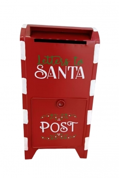 mailbox  26*23*53cm red/gold