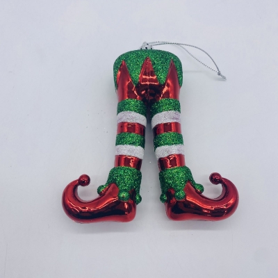 στολιδι αθραυστο elf`s legs 11*3.5*12cm red/green