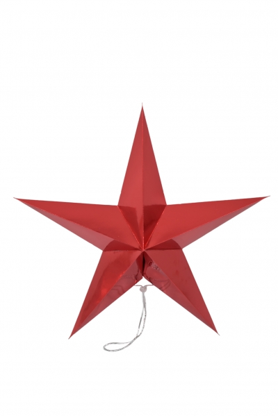αστερι αναδιπλουμενο χαρτινο 60cm shinny red