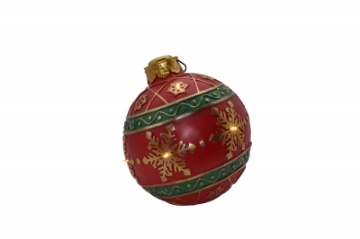 resin ball snowflakes 20*20*22cm red/green