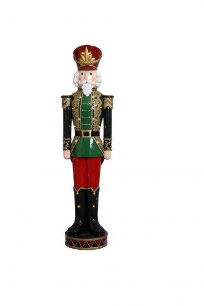 καρυοθραυστης resin κοκκινο καπελο / φως 43x35x157cm βασιλικη φρουρα classic