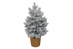 . 60cm baby fir flocked pe/pvc