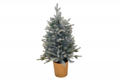 χρ.δεντρο 90cm sparkly grey pe/pvc