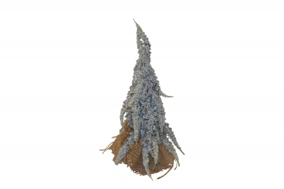 mini tree βαση λινατσας 6*6*21cm χιονισμενο