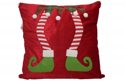 μαξιλαρι santa`s helper 40*40cm red/green