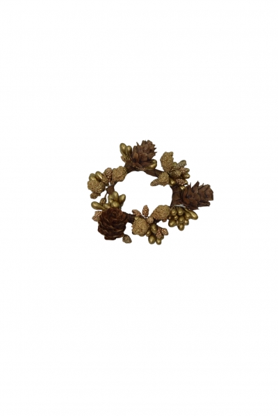 χρ.mini στεφανι 7.5cm gold