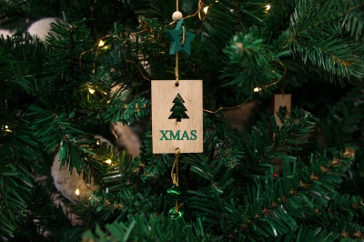 χρ.στολιδι καρτελακι xmas πρασινα κουδουνακια