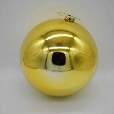 20cm χρ.μπαλα αθραυστη shiny light gold