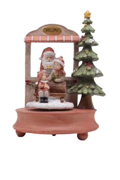 μουσικο κουτι resin 18*15*25cm αϊ βασιλης/παιδακια