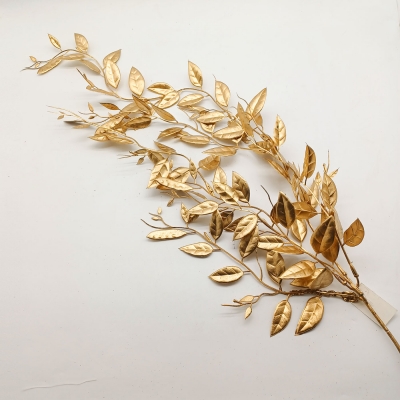 τεχνητο bush κρεμαστο με φυλλαρακια 75cm gold