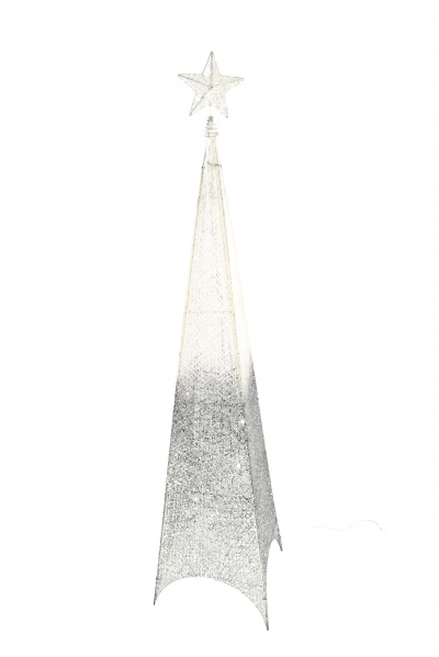 χρ.δεντρο πλεξη 150cm 60led silver degrade