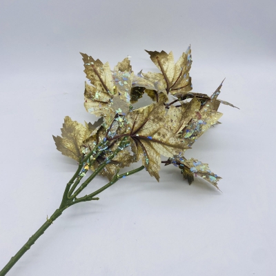 ΤΕΧΝΗΤΟ ΚΛΑΔΙ FROSTED OAK 57CM AUTUMN YELLOW