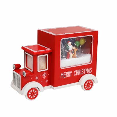 snow car santa χιονι/φωτακια/μουσικη30*15.5*22cm red/white