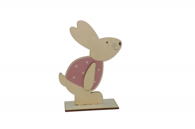 ΛΑΓΟΥΔΑΚΙ BABY GIRL ΞΥΛΙΝΟ ΚΟΠΤΙΚΟ 10*14.5CM(3MM)