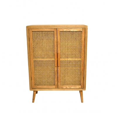 ΝΤΟΥΛΑΠΑ ΞΥΛΙΝΗ 80x35x100cm ΦΥΣΙΚΗ/ΠΛΕΚΤΗ ΨΑΘΑ