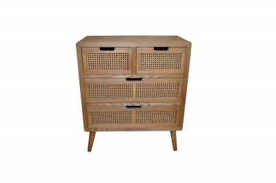 ΕΤΑΖΕΡΑ ΞΥΛΙΝΗ 80x35x75cm ΦΥΣΙΚΗ/ΠΛΕΚΤΗ ΨΑΘΑ