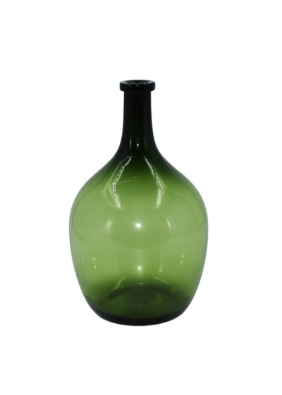 GLASS BOTTLE 24*40CM DARK GREEN