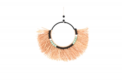 ΔΙΑΚΟΣΜΗΤΙΚΟ ΤΟΙΧΟΥ MOROCCAN STRAW ΜΠΛΕ ΧΑΝΤΡΕΣ 40*35CM