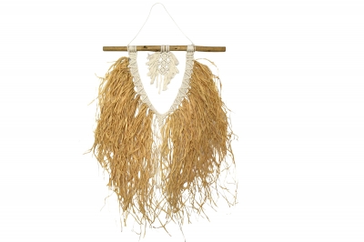 ΔΙΑΚΟΣΜΗΤΙΚΟ ΤΟΙΧΟΥ MOROCCAN STRAW ΞΥΛΟ/ΜΑΚΡΑΜΕ 60*80CM