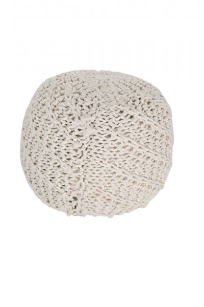 ΠΟΥΦ ΠΛΕΚΤΟ 45*30CM CREAM