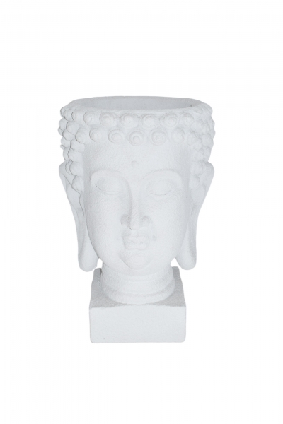 PLANTER ΚΕΦΑΛΙ ΒΟΥΔΑ 40*37*55CM PLAIN WHITE