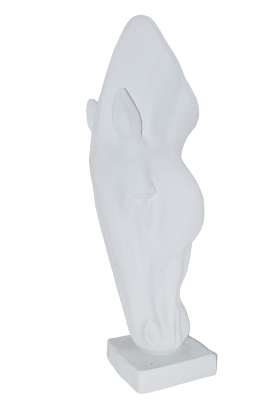 PLANTER ΚΕΦΑΛΙ ΑΛΟΓΟΥ 52*46*162CM PLAIN WHITE