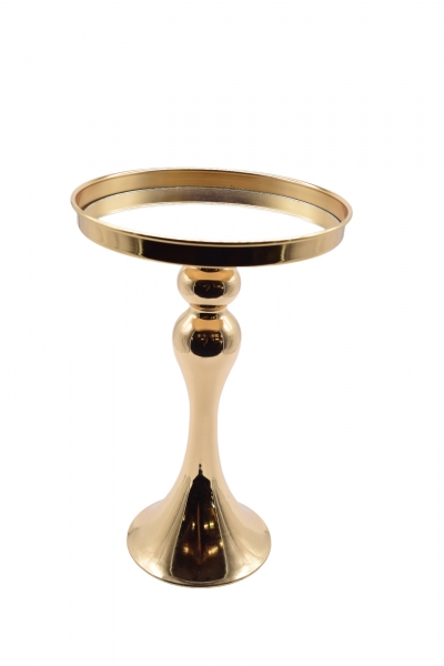 ΜΕΤΑΛΛΙΚΗ ΒΑΣΗ/ΤΟΥΡΤΙΕΡΑ 20*31CM GOLD